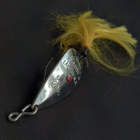 Hofmann's Lures KING, 11g, nickel/gul, vasskyddat skeddrag #21666