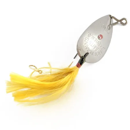 Hofmann's Lures KING, 11g, nickel/gul, vasskyddat skeddrag #21666