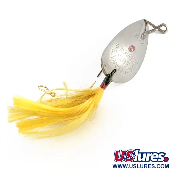 Hofmann's Lures KING, 11g, nickel/gul, vasskyddat skeddrag #21666