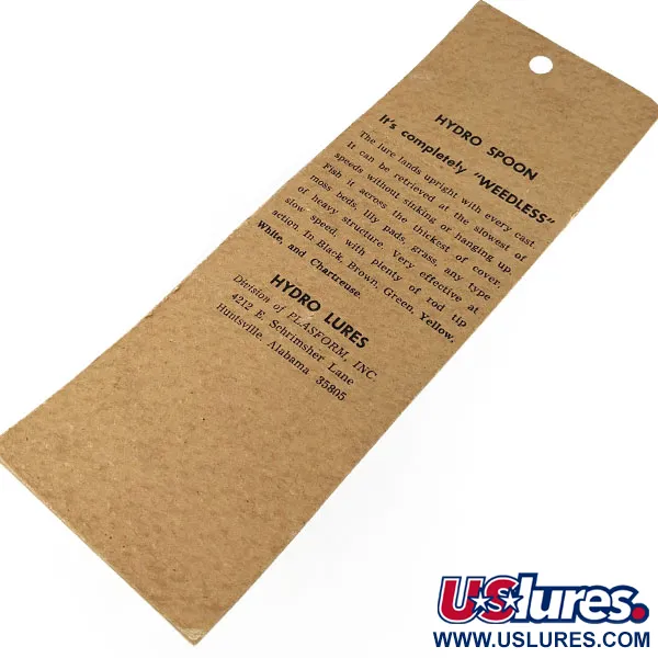 Hydro Lures Hydro Spoon, 14g vit/grön, skeddrag #21789