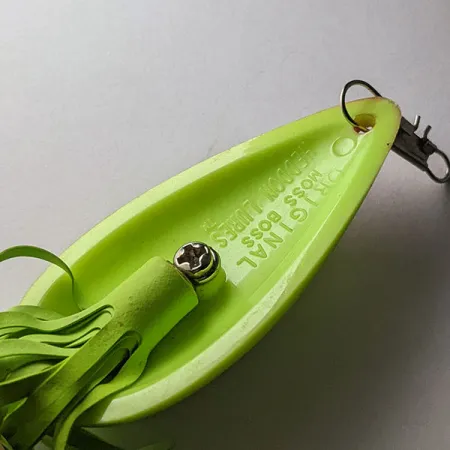 Heddon Original Moss Boss, Chartreuse, 9g, vasskyddat skeddrag #21790