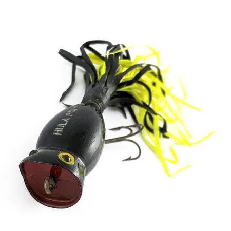 Fred Arbogast Hula Popper, Svart, 8g, Ytbete #21834