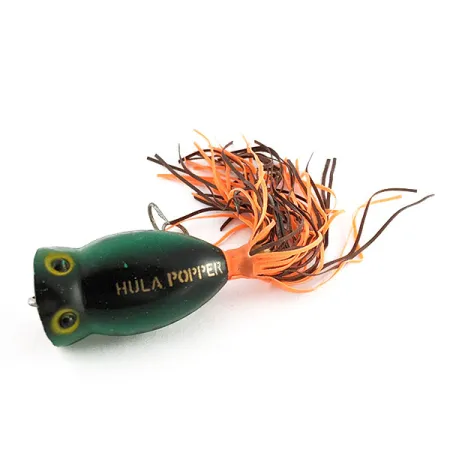 Fred Arbogast Hula Popper, 8g Grön, Ytbete #21845