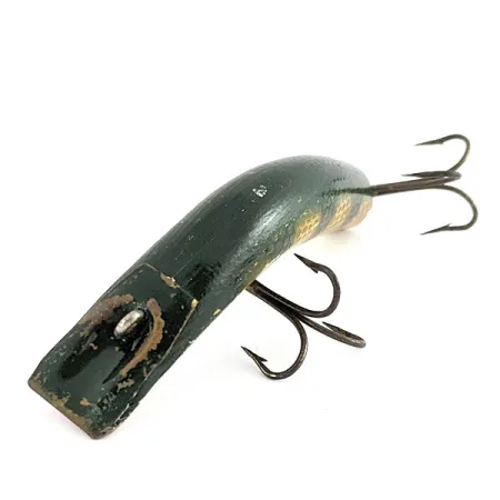 Kautzky Lazy Ike, 7g, Grön/Gul, Vintage vobbler #21910