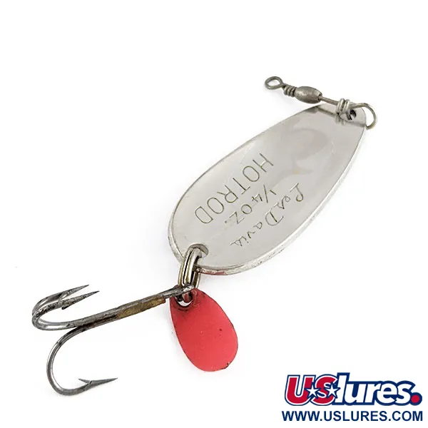 Les Davis Hotrod, Nickel/Röd, 7g, Skeddrag #21929