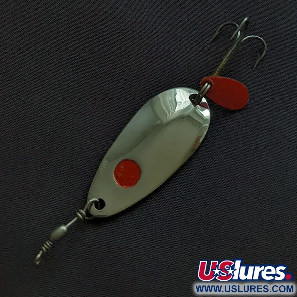 Les Davis Hotrod, Nickel/Röd, 7g, Skeddrag #21929