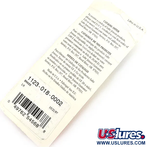 Luhr Jensen Lil' Kroc (Krocodile Stubby), mässing, 4,5g, skeddrag #23644