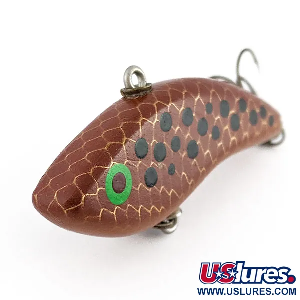 Vintage Handcrafted, 14g, Brun, lipless crankbait träbete #22089