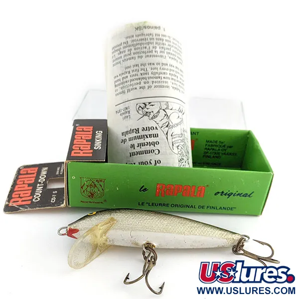 Rapala Countdown CD7, Silver (S) 8g, Sjunkande wobbler #22176