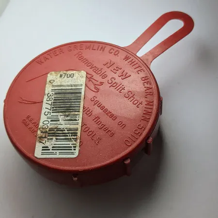 Water Gremlin Removable Split Shot Sinker Selector, BB 3/0 #7 #5, blysänken #22198