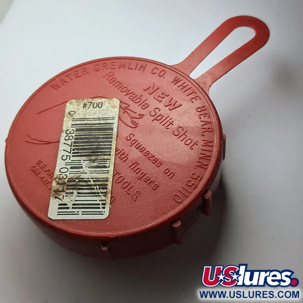 Water Gremlin Removable Split Shot Sinker Selector, BB 3/0 #7 #5, blysänken #22198