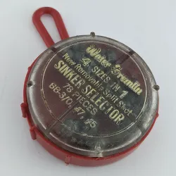 Water Gremlin sortimentask med avtagbara klämhagsänken BB, 3/0, #7, #5