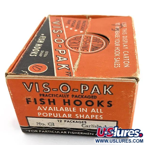 Glen L Evans Vis-O-Pack, storlek 10, fiskekrokar #22202