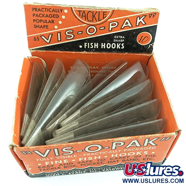 Glen L Evans Vis-O-Pack, storlek 10, fiskekrokar #22202