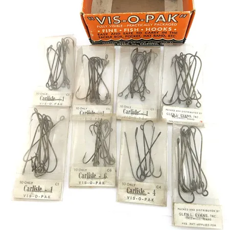 Glen L Evans Vis-O-Pack, storlek 10, fiskekrokar #22202