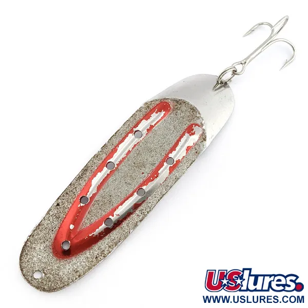 Great Lakes Lures Charger №3, 21g nickel/röd/glitter, skeddrag #22425