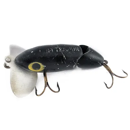 Fred Arbogast Jitterbug Jointed, Svart, 10g, Ytbete #22524