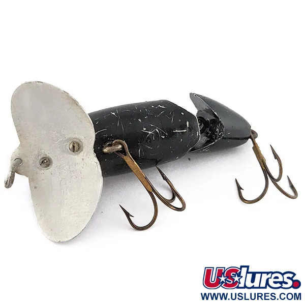 Fred Arbogast Jitterbug Jointed, Svart, 10g, Ytbete #22524