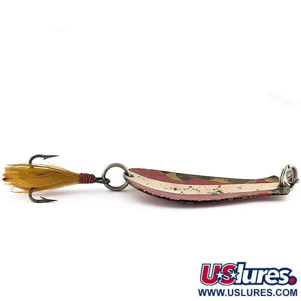 South Bend Spoon-Oreno, 14g röd/vit mässing, skeddrag #22603