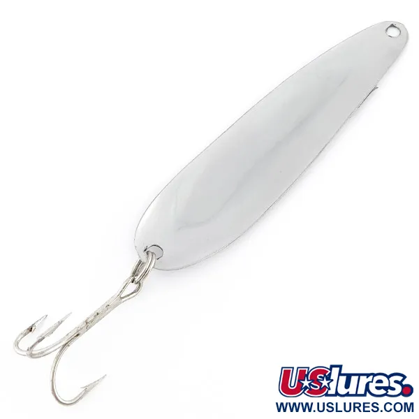 Hicks Tackle Trolling Spoon, Nickel/Hologram, 8g, Trollingsked #22675