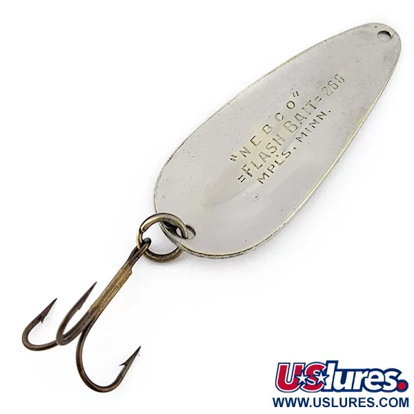 Nebco Flashbait 266, 10g nickel, skeddrag #22692