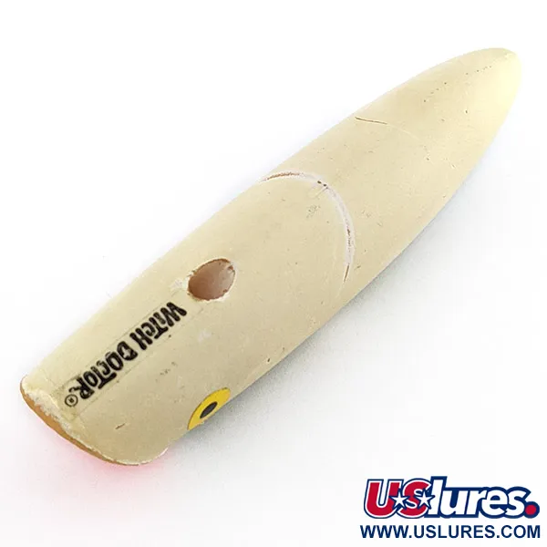 Les Davis Witch Doctor, 17g, Grön/Krämvit, Ytbetesdrag #22704