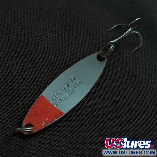 Luhr Jensen Needlefish 1, Vit/Röd UV, 2g, Skeddrag #22809