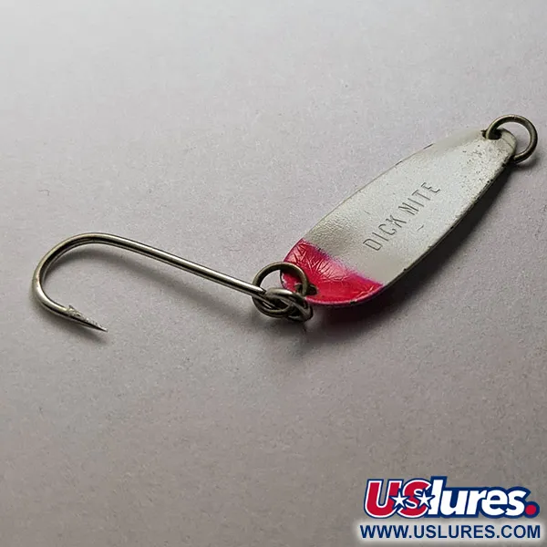 Dick Nite Spoons Dick Nite, 1g vit pärlemor/röd UV, Skeddrag #22811