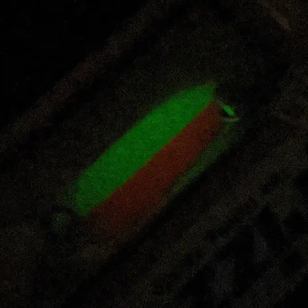 Andy Reekers Grizzly, 4,5g röd/vit Glow, skeddrag #22974