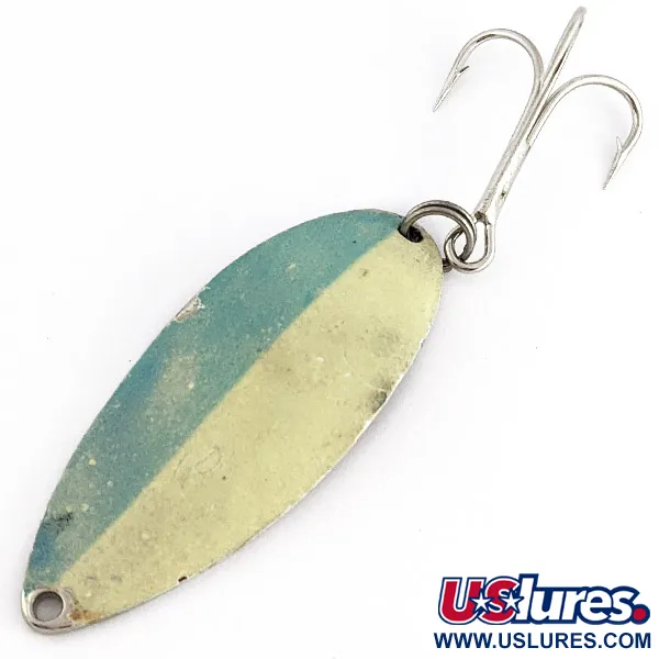 Seneca Little Cleo (Hula Girl), 21g, nickel/vit/blå självlysande, Skeddrag #23040