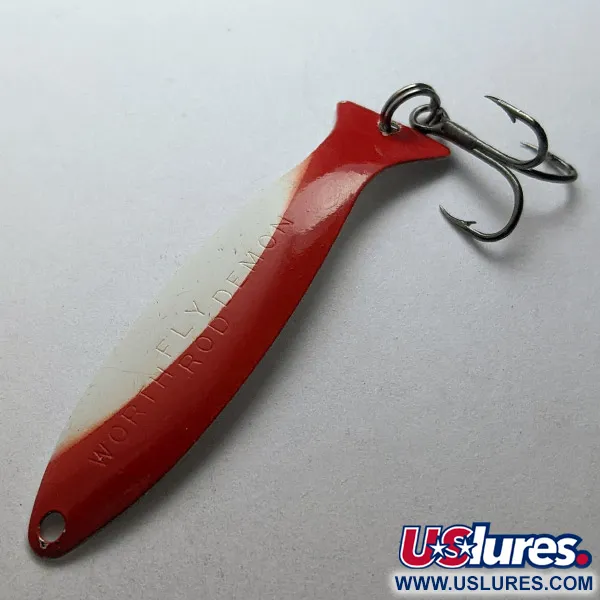 Worth Fly Rod Demon, 2,5g, nickel/röd/vit, skeddrag #23414