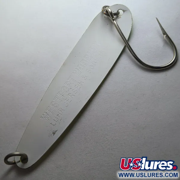 Luhr Jensen Westport Wobbler, 14g gul/grön/vit UV, Skeddrag #23257