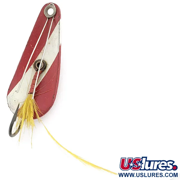 Weezel Rex Spoon, röd/vit, 7g, vasskyddat skeddrag #23267