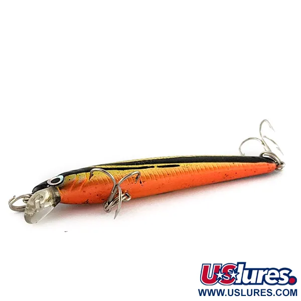 Yo-Zuri Pin's Minnow 50F, 2g, Guld/Svart/Orange, Wobbler #23274