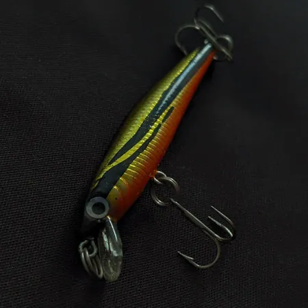 Yo-Zuri Pin's Minnow 50F, 2g, Guld/Svart/Orange, Wobbler #23274