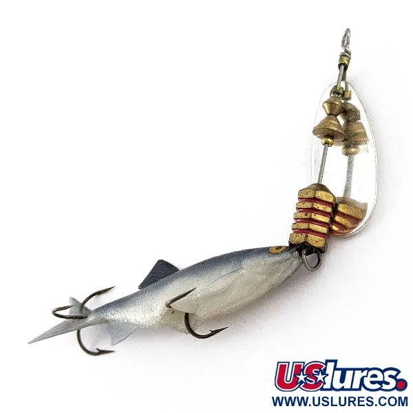 Mepps Aglia 2 Mino, 9g, Silver/Blå, Spinnare #23310