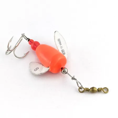 Yakima Bait Worden's Spin-n-Glo, Orange/Vit, 0,9g, Vingförsedd flöteskula #23344