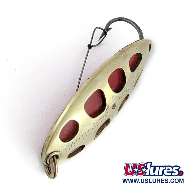 South Bend Sun Spot, 14g guld/röd, Skeddrag #23358