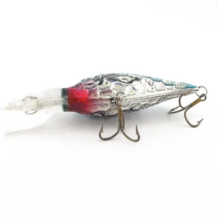 Renosky Deep Dive Honeycomb Rattl shad, silver/blå, 12g, djupgående wobbler #23542