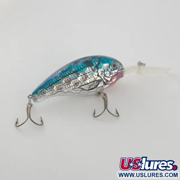 Renosky Deep Dive Honeycomb Rattl shad, silver/blå, 12g, djupgående wobbler #23542