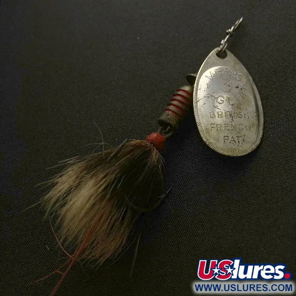 Mepps Aglia 3, Silver, 7,3g, ekorrsvans, Spinnare #23570