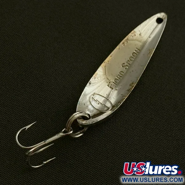 Acme Fiord Spoon Lightning (1950-tal), 7g nickel/blå, skeddrag #23604