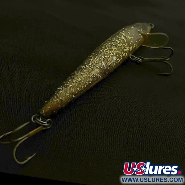 Bill Norman Shiner Minnow, Guld, 10g, Flytande wobbler #23622
