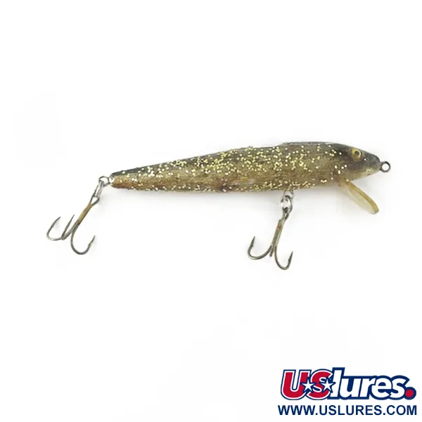 Bill Norman Shiner Minnow, Guld, 10g, Flytande wobbler #23622