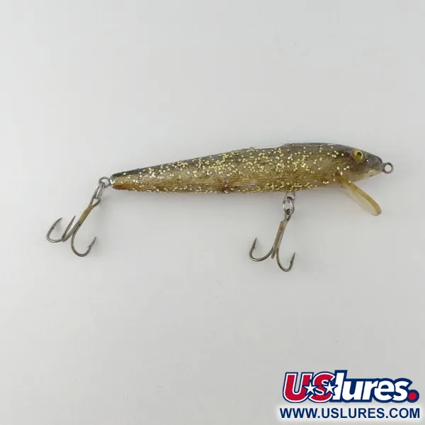 Bill Norman Shiner Minnow, Guld, 10g, Flytande wobbler #23622