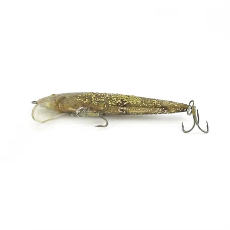 Bill Norman Shiner Minnow, Guld, 10g, Flytande wobbler #23622