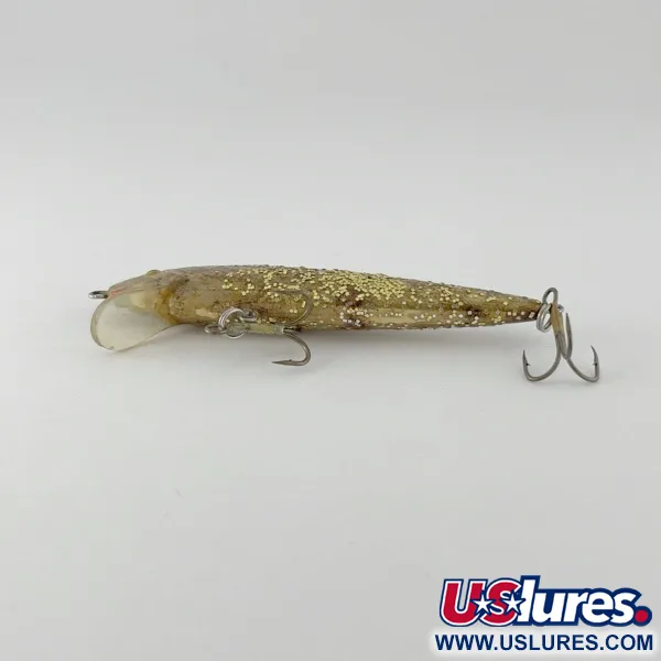 Bill Norman Shiner Minnow, Guld, 10g, Flytande wobbler #23622