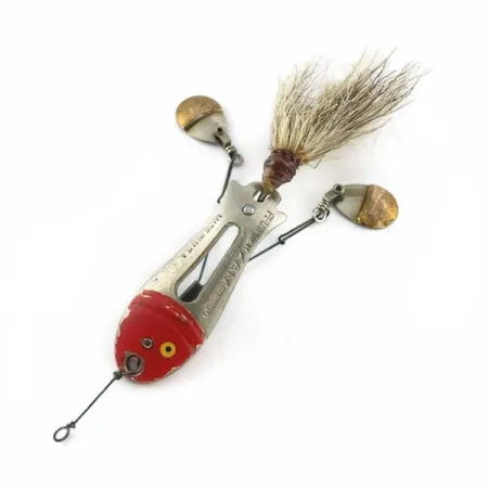 Pflueger ZAM, nickel/röd, 14g, Spinnbete #23672