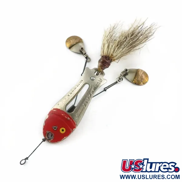Pflueger ZAM, nickel/röd, 14g, Spinnbete #23672