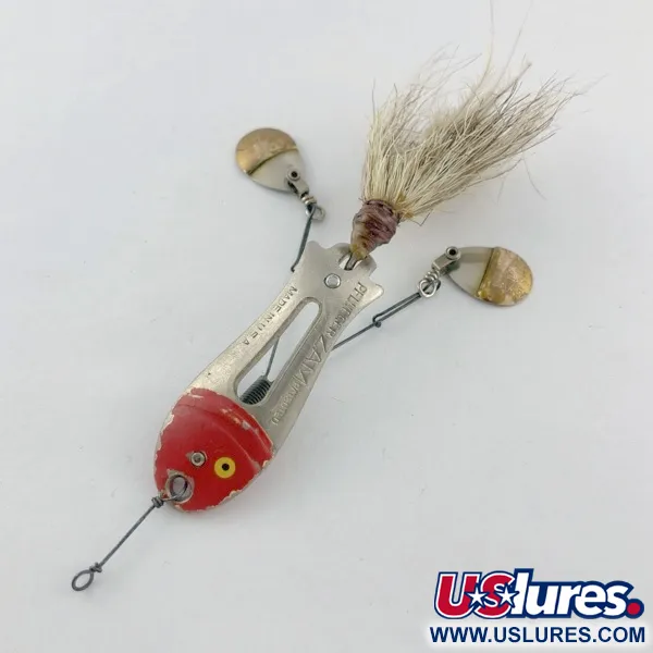 Pflueger ZAM, nickel/röd, 14g, Spinnbete #23672